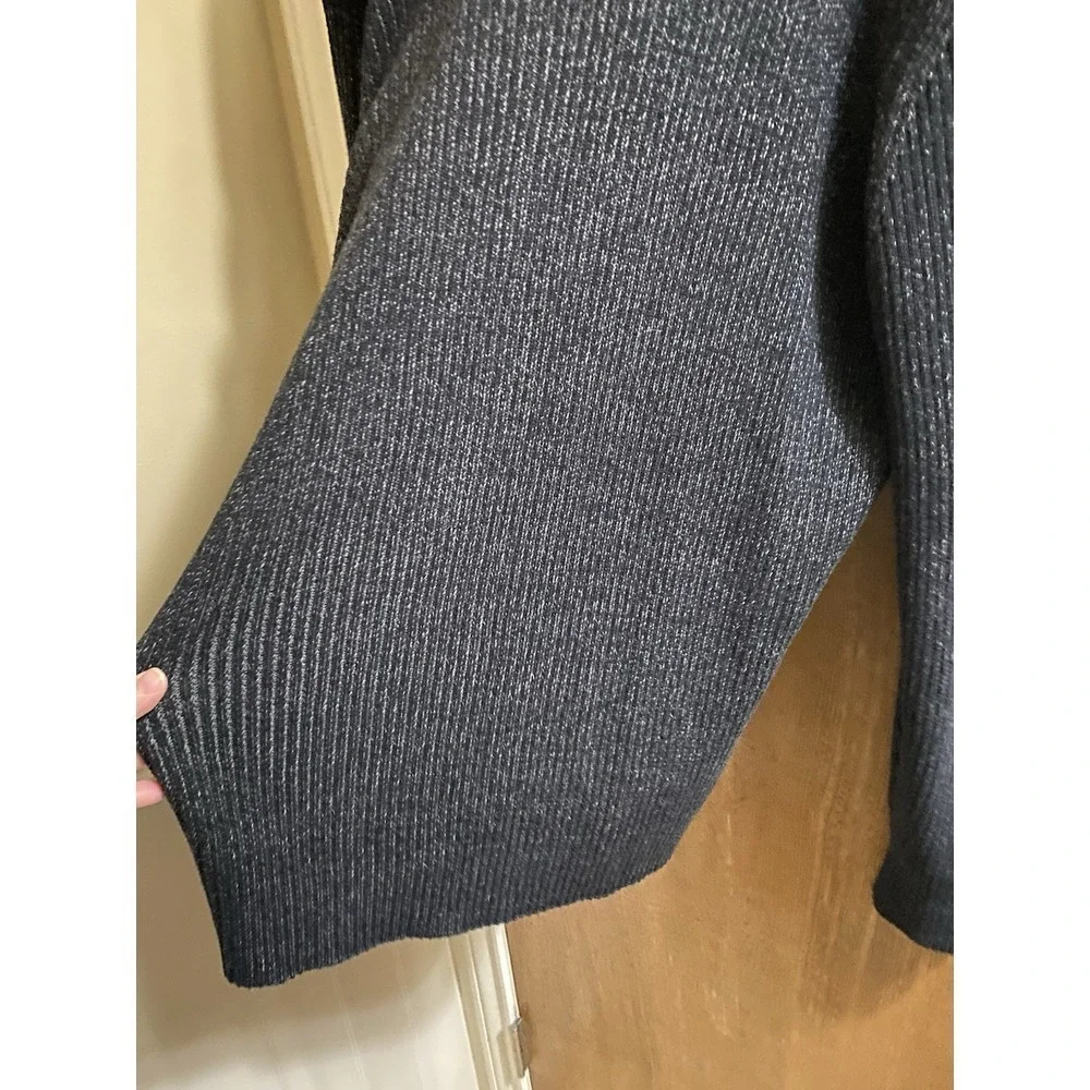 American Rag Mens Cowlneck Sweater Size XXL Black Cotton Stretch Pullover Twill